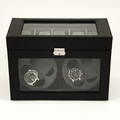 Watch Winder - Black Leather